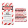 30PCS Lockout Tag Rewritable Danger Do Not Operate Safety Warning Reusable for Industry Chemistry