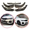 For For BMW 3 Series G20 G21 G28 M-Pack 2019 To 2026 5PCS High Quality ABS Front Bumper Lip Spoiler Body Kit Glossy Black