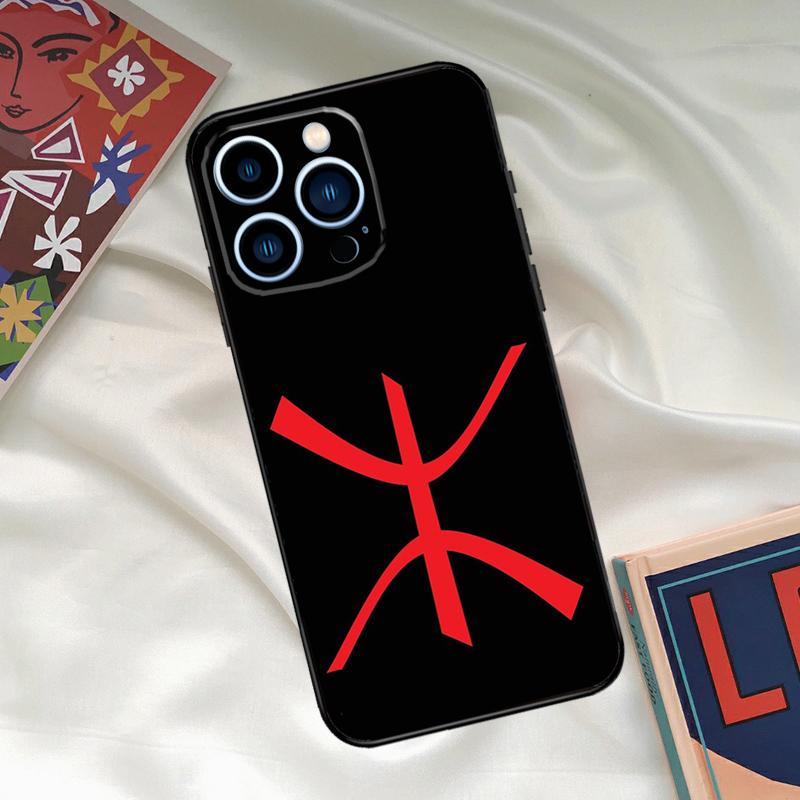 Amazigh Symbol Berber Academy Phone Case For iPhone 16 15 14 13 12 11 17 Pro Max 15 16 Plus 12 Mini 16e 17 Air Funda Cover
