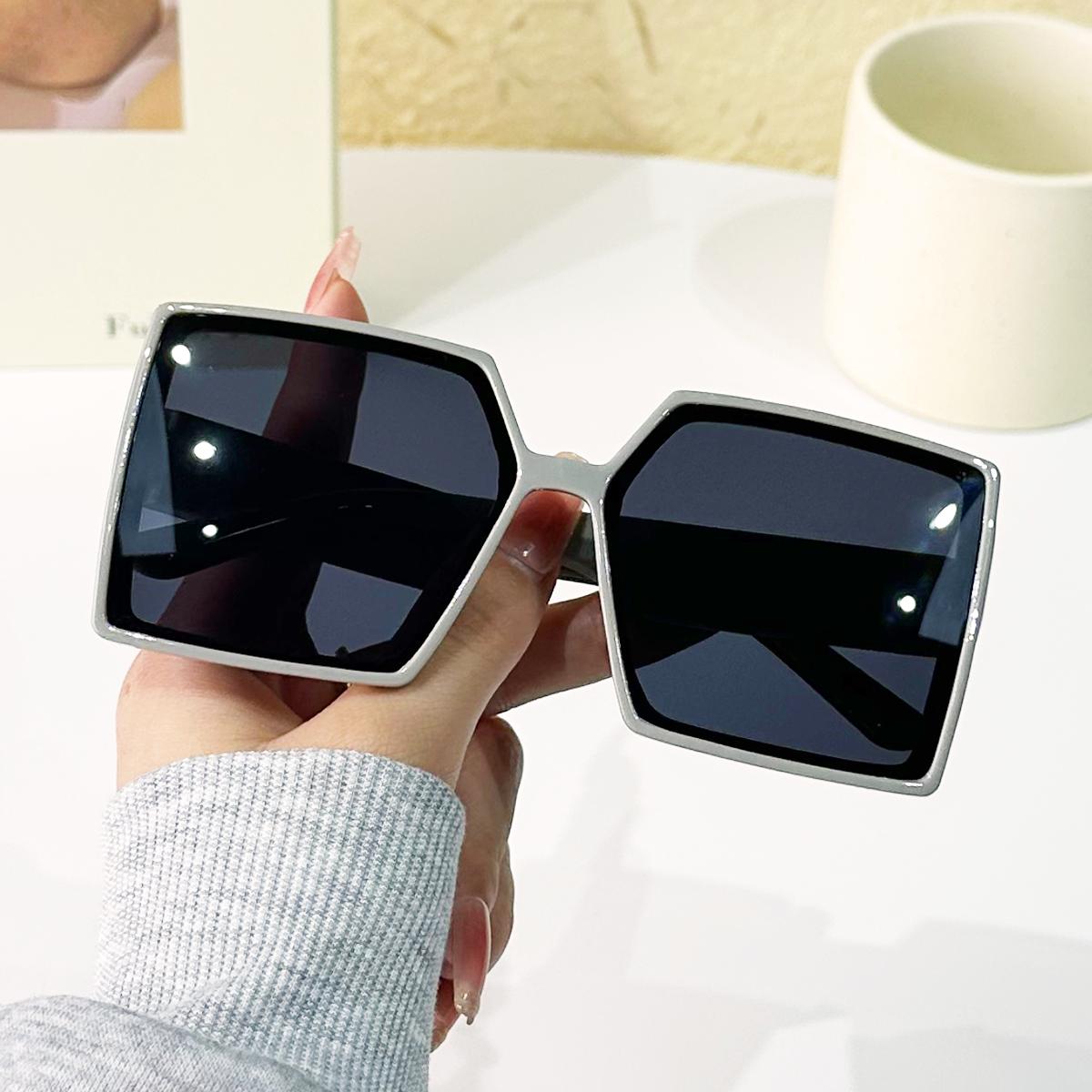 

Удобные женские модные очки квадратной формы оверсайз, стильные солнцезащитные очки, для повседневной жизни, пеших прогулок, треккинга