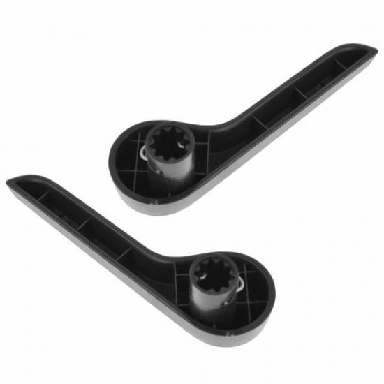 2X Seat Recliner Adjustment Handle Pair Front LH & RH Sides Ebony For Chevy GMC