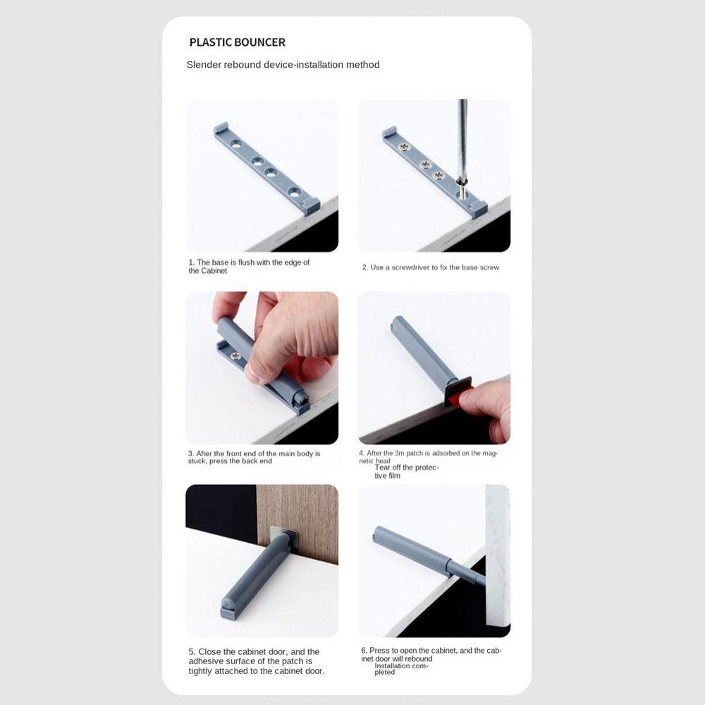 Damper Buffers Cabinet Door Suction Open Touch Door Stopper New Door Bouncer  Cabinet