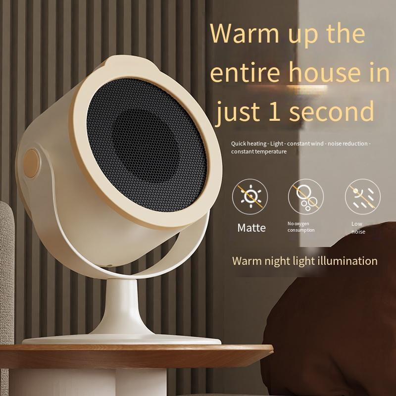 Portable Mini Desktop Heater Warm Air Adjustment Suitable for Use on Home and Office desks as well as a Foot Warmer