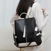 Female Backpacks with PU Zippers  Casual Bags  High Capacity  Basic Style  Trend  Contrasting Colors New Fashion