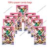 Anime Game Theme Party Supplies Flag Pull Banner Cake Topper Balloon Set Kid Girl Boy Happy Birthday Party Baby Shower Decor