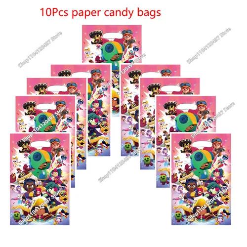 Anime Game Theme Party Supplies Flag Pull Banner Cake Topper Balloon Set Kid Girl Boy Happy Birthday Party Baby Shower Decor