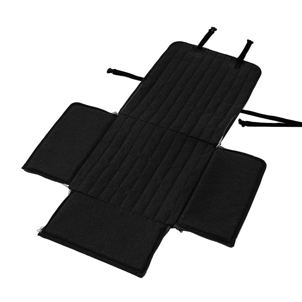 Neues Auto Haustierkissen Auto Vordersitz Haustierkissen Beifahrer Haustierkissen Tragbare Hundebox Hundezubehör zum Tragen 100x50cm black