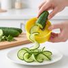 Manual Vegetable Spiral Cutter for Home Use Cucumber Lemon Slicer Kitchen Tool Vegetable Ribbon Maker Spiralizer for Food Preparation