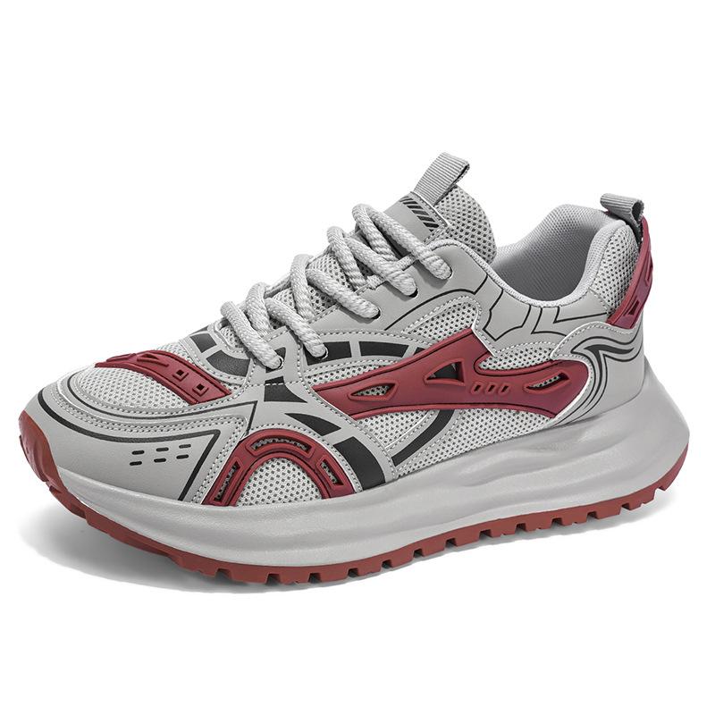 

Men s shoes retro dad shoes summer new trendy men s breathable sneakers low-top thick-soled casual running shoes 44