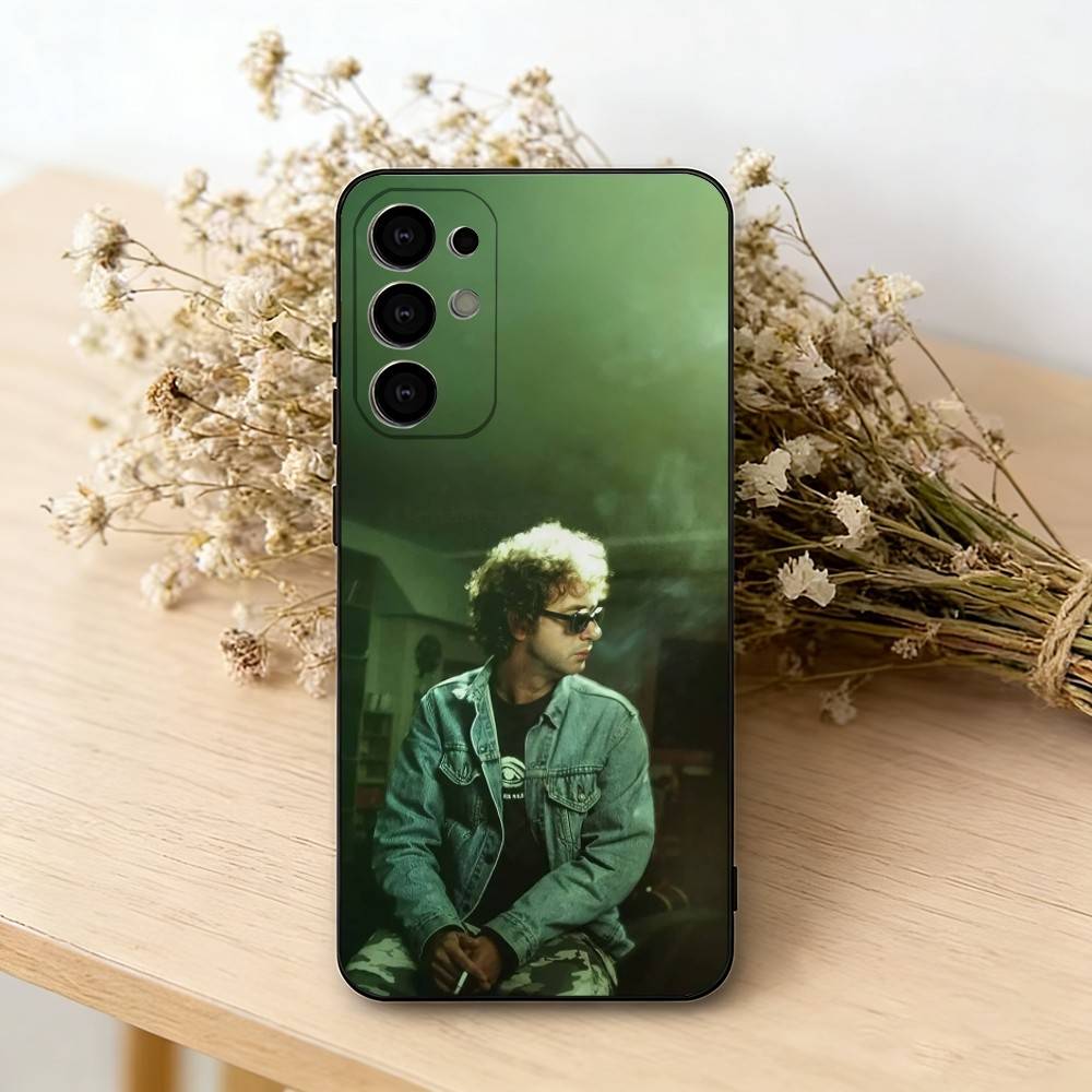 Soda Stereo Gustavo Cerati Handyhülle Für Samsung S25,S24,S21,S22,S23,S30,Ultra,S20,Plus,Fe,Lite,Note,10,Schwarze Hülle