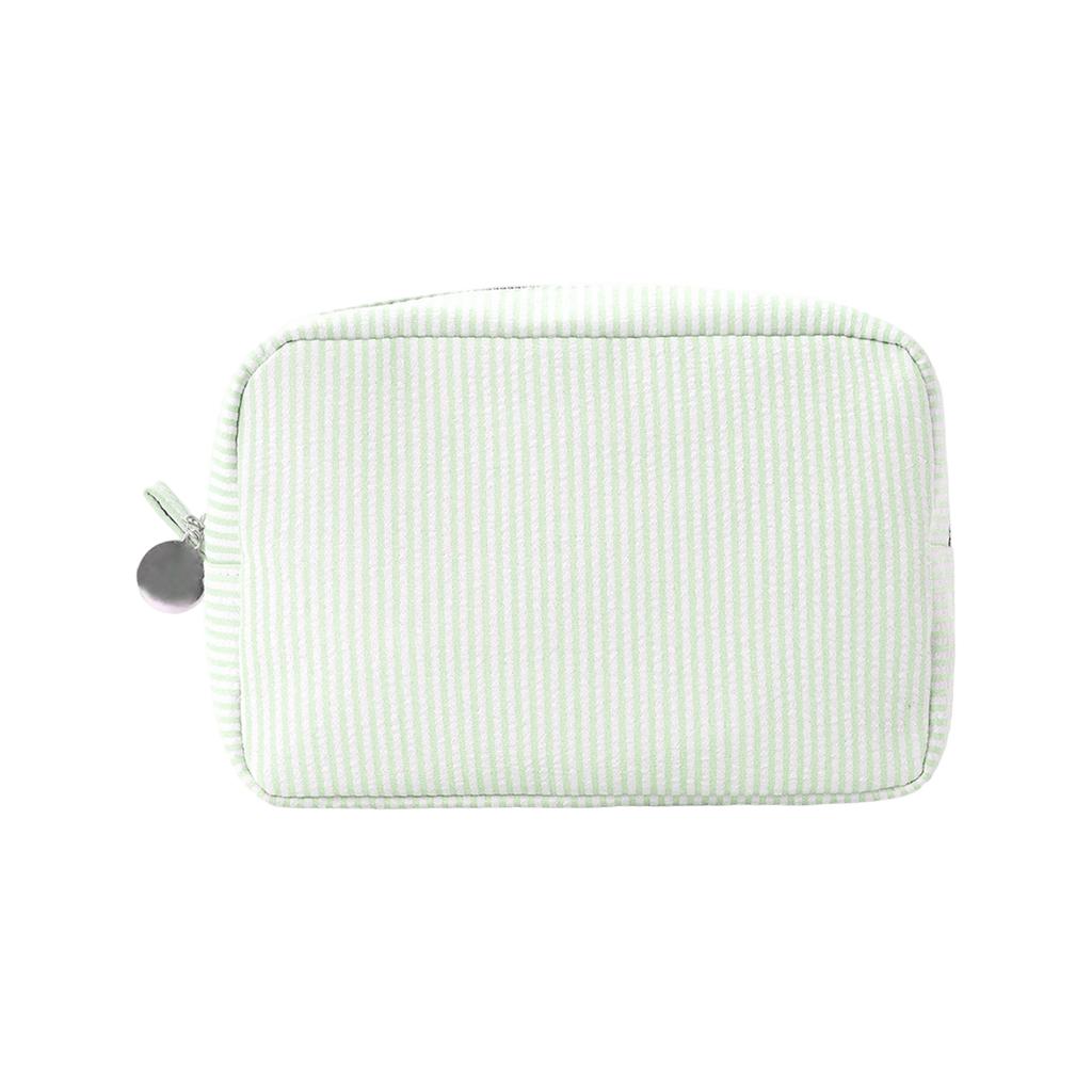 Stripe Makeup Bag Aesthetic Cosmetic Bag Portable Toiletry Bag Cosmetic Brush Case Zippers Bag Wash Bag Toiletry Bag