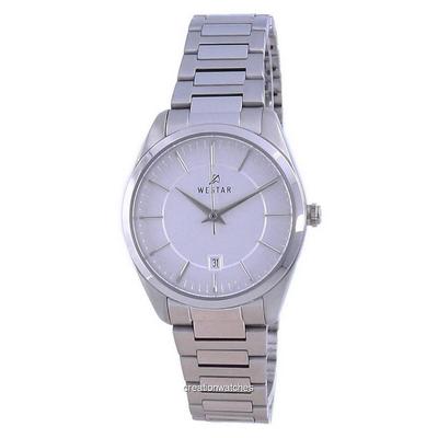 Silver Dial Stainless Steel Quartz 40213 STN 107 Women's Watch