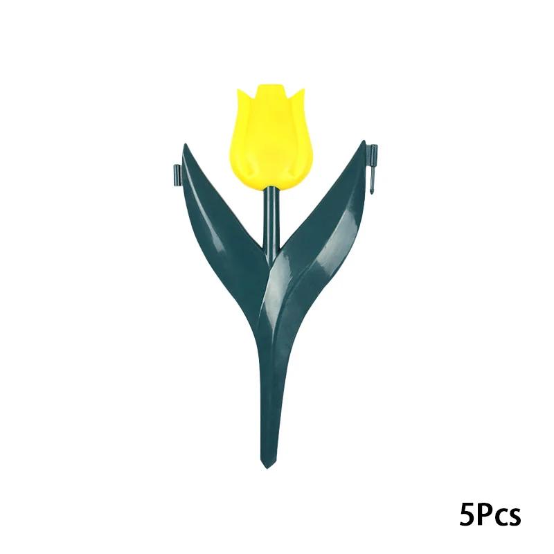 10 шт. Садовое ПП Ограждение Бордюр Форма Тюльпан Садовый Бордюр Уличный Декор Садовый Забор Бордюры для Растений Пластиковое Ограждение
