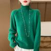 Women Sweater 100% Wool MODERN NEW SAGA Turtleneck Knit Pullover Thick Winter Jumpers Female Knit Tops