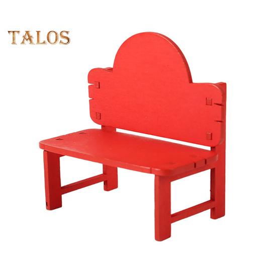 

Миниатюрная скамейка 1:12/1:16 масштабных моделей декоративных деревянных мини-кресел, фигурок для кукольного домика, коллекция мебели красный