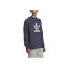 Adidas Originals Trefoil Large Logo Crew Neck Sweatshirt Men Tops Navy HE9490