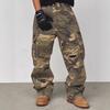American Street Washed Camouflage Cargo Jeans New Spring and Autumn Ripped Straight Trendy Brand Versatile Long Pants