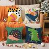 Cartoon Geometric Animal Pattern Pillow Case Printing Pillowcase Living Room Sofa Cushion Cover Bedroom Room Decor