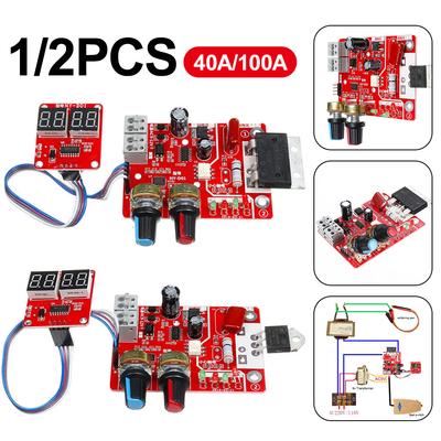 Placa de Controle de Máquina de Solda a Ponto NY D01 40A 100A Controlador de Tempo e Corrente de Solda a Ponto Transformador AC 110V 220V para 9V
