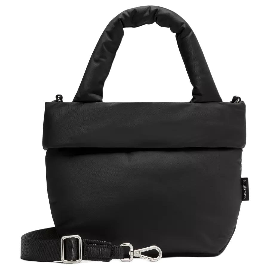 Lululemon On My Level Logo 3L D-Ring Haken Schnallenverschluss Handtasche Klein Damenhandtaschen Schwarz LW9GC3S-0393