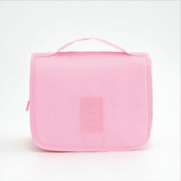 Large Capacity Portable Makeup Bag with Hanging Hook