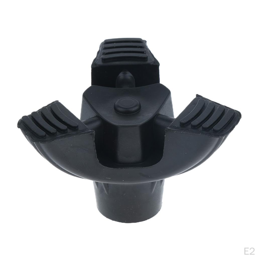 Crutches with Durable Rubber Tripod Tip 3/4 "5/8"