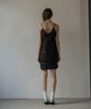 Mosyupamosyu Crinkle Point Buckle Dress [Black]