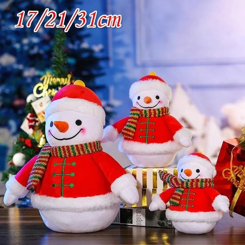 

17/21/31 см Рождественская кукла-снеговик Рождественские принадлежности Снеговик-украшение куклы Детский праздничный подарок 17 cm красный
