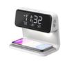 Creative 3-in-1 Fashion Clock Night Light & 15W Wireless Charger Lamp