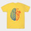 Unisex Fashion TShirt Heart And Brain Print TShirt Plus Size S-5XL T-Shirt 100%Cotton Tops O Neck Short Sleeve Tees