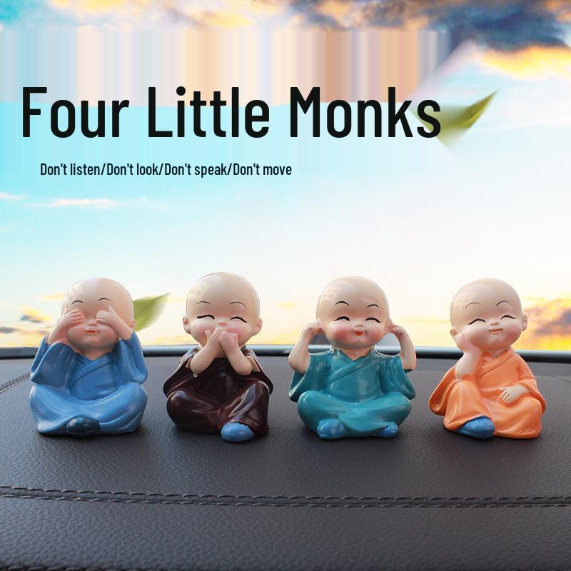 Charming Little Monk Decorative Ornaments for Home, Office, or Study Desk