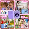 Instant Print Camera For Kids Mini Digital Video Camera Dual Lens Photo Printing Thermal Paper Toys Camera Boys Girls Gifts