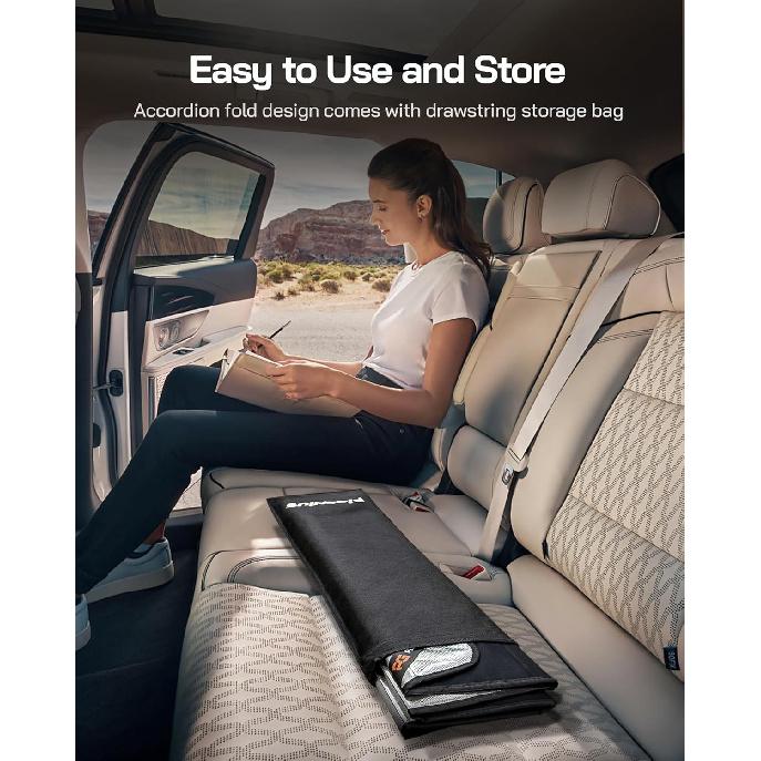Windshield Sun Shade For Ford Bronco -2025. Reflective Aluminum Film Front Window Sunshade - BLAZBLOCK