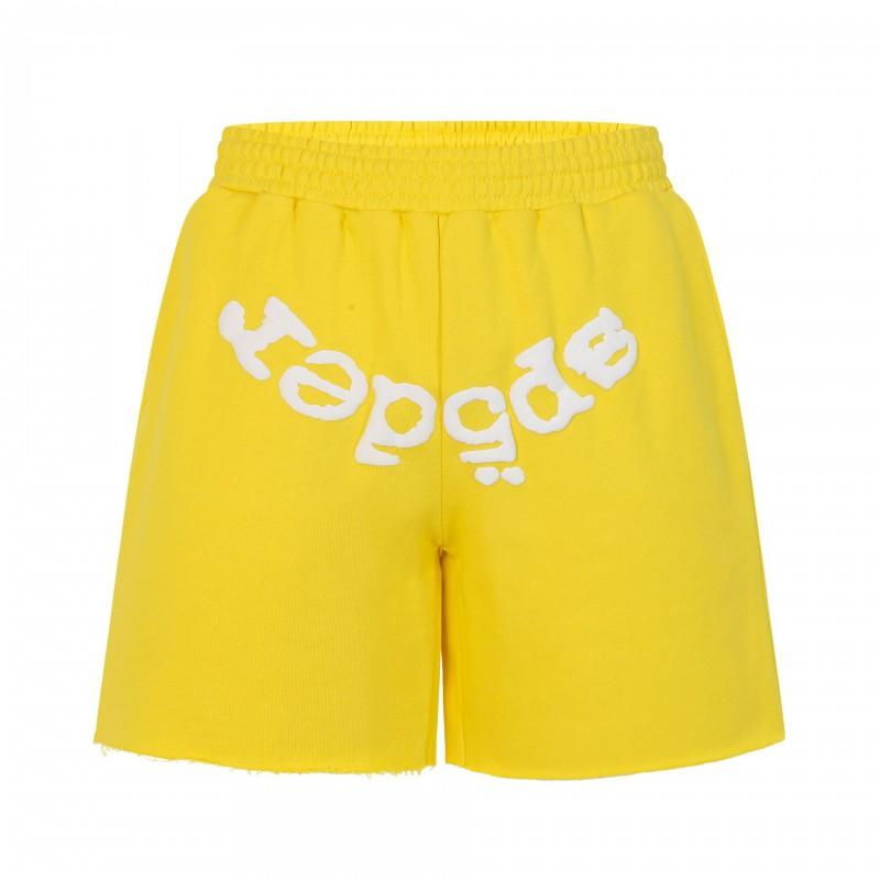 Mens Cotton Short Pants With Embroidered Loose Fit Casual Shorts Outdoor Wear