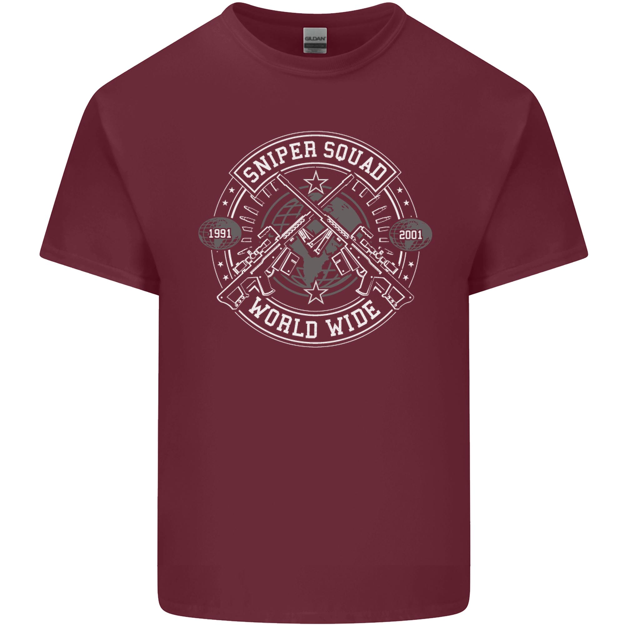 Sniper Squad Worldwide Army Para Marines Unisexs Light Cotton TShirt S