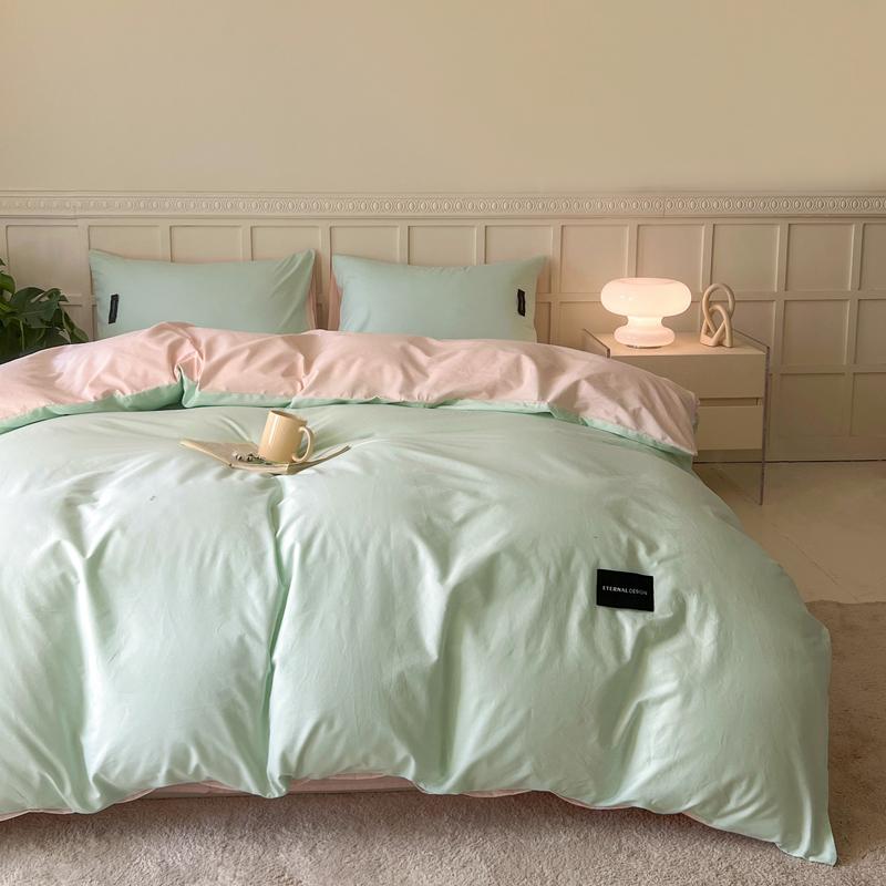 White Bedding Comforter Set with Pillowcase Bed Sheet Single Full Size Bed Linen Duvet Cover Set Queen/King Double Single Bed