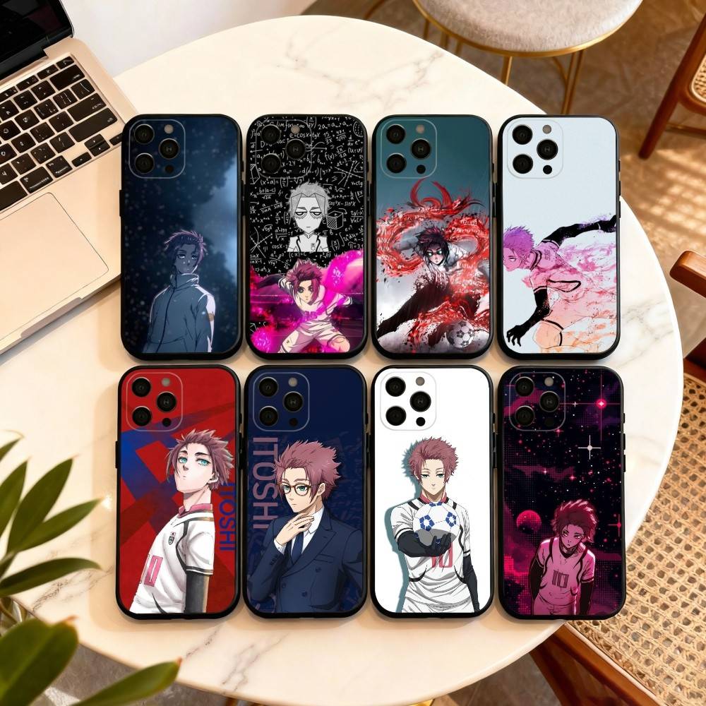 B-Blue L-Lock I-Itoshi S-Sae-E (1) Phone Case For iPhone 17,16,15,14,13,12,11 Plus,Pro Max,XS,Soft Silicone Black Cover