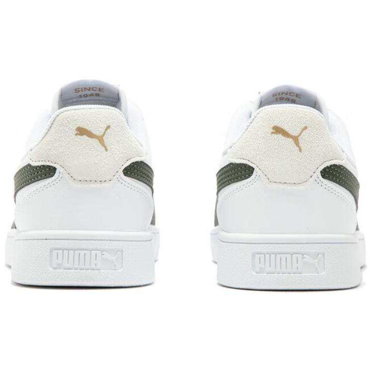 Puma Shuffle Comfortable Lightweight Low-Top Sneakers Unisex Sneakers White Green 309668-27