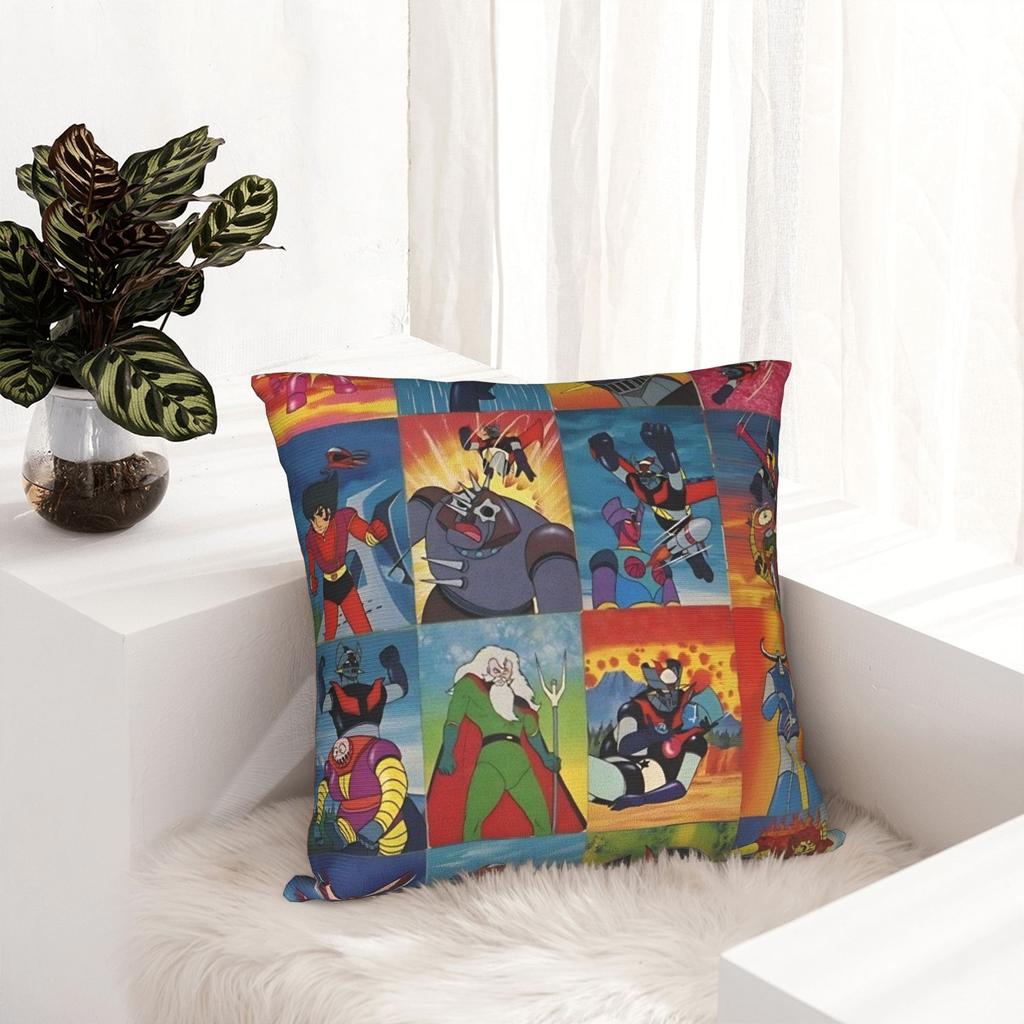 Ufo Robot Grendizer Pillowcase Double-Sided Printing Cushion Cover Decorative Throw Pillow Case Cover Home Dropshipping 40*40Cm