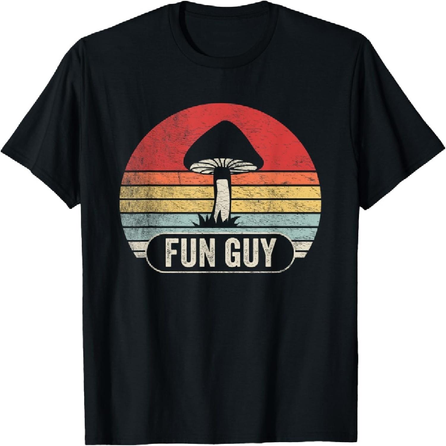 Vintage Funguy Fungi Funny Mushroom Fungi Shirt Fun Guy T-Shirt XXXXXL разноцветный
