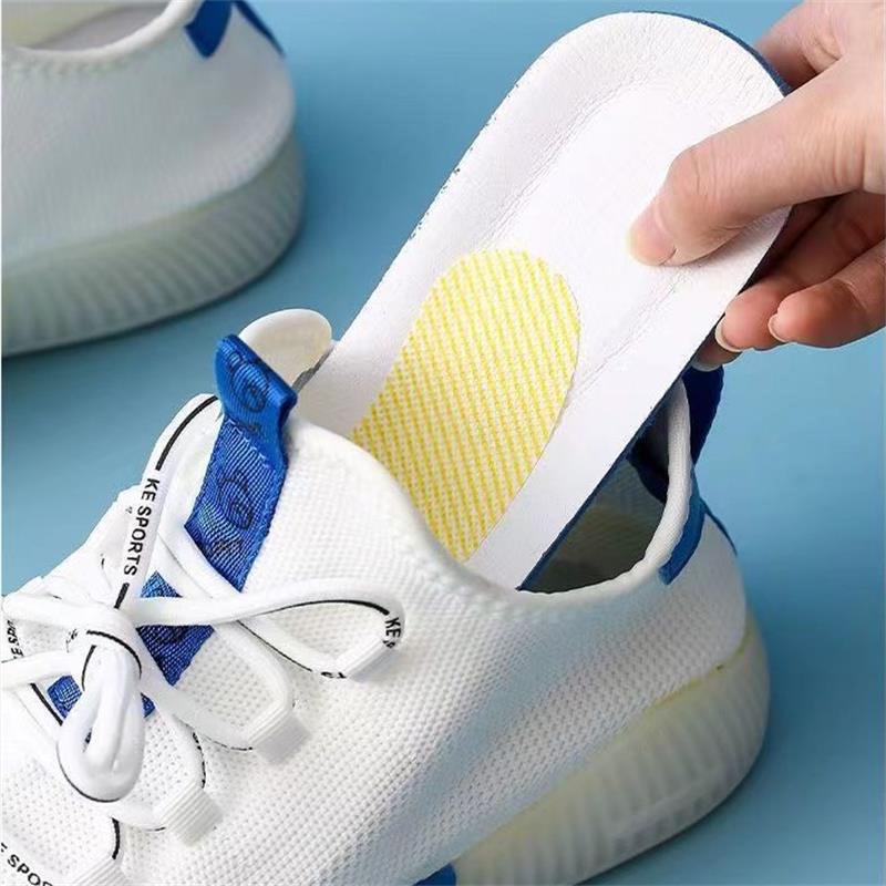 12 Pcs/Bag Shoes Odor Remover Deodorant Patch Lemon Scent Foot Soothing Sweat-Absorbing Insoles Stickers Antibacterial Foot Care