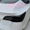 6 Pcs/Set For Tesla Model 3/Y Rear Tail Light Cover ABS Black Car Trim Accessories Cover Adhesive Mounting Protective Cover