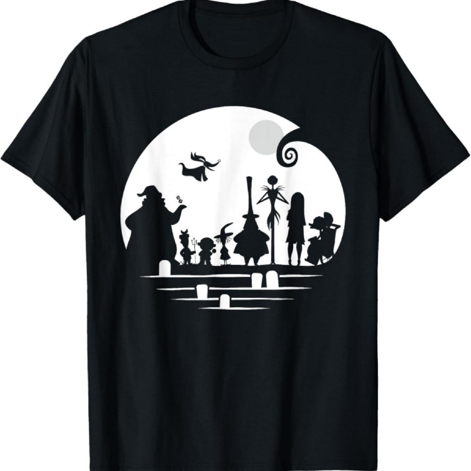 Disney The Nightmare Before Christmas Character Silhouette T-Shirt XXXXXL разноцветный