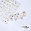 "Bohemian Silver Star & Moon Nail Sticker Set"
