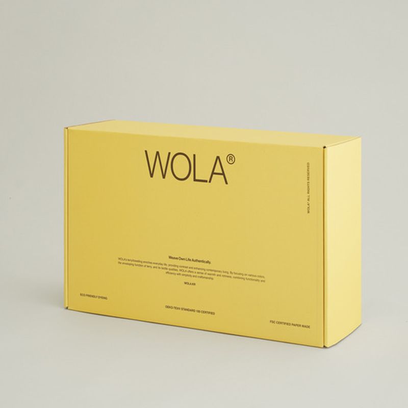 WOLA 4-teiliges Handtuchset 40 Stück 210g Rose Zitrone