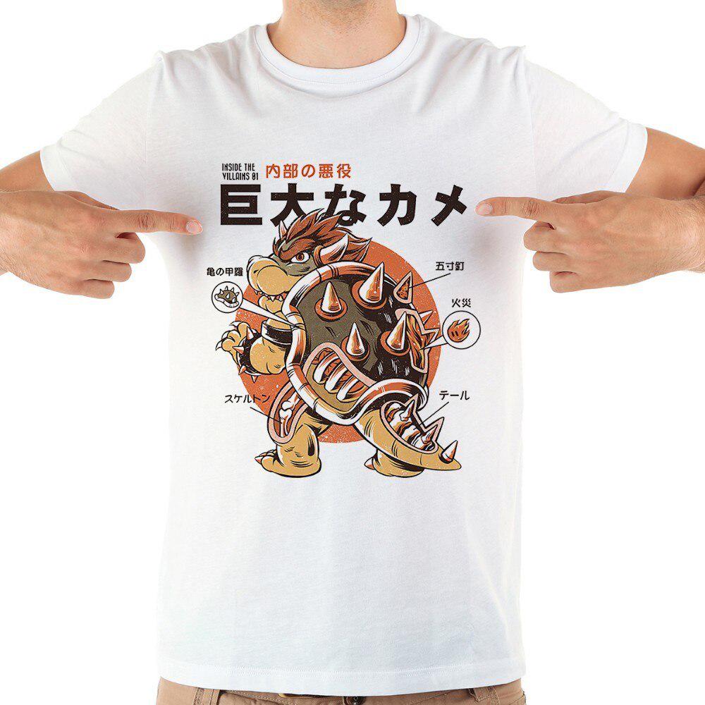 Buy Japan Anime Kaiju Bowser Bowserzilla Funny T Shirt Men Summer White Short Sleeve Casual At Affordable Prices Free Shipping Real Reviews With Photos Joom