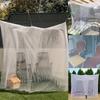 Extra Large Camping Mosquito Net, Durable Polyester Canopy Mesh for Bed & Outdoor Use,  Non-Waterproof, All-Season Protection