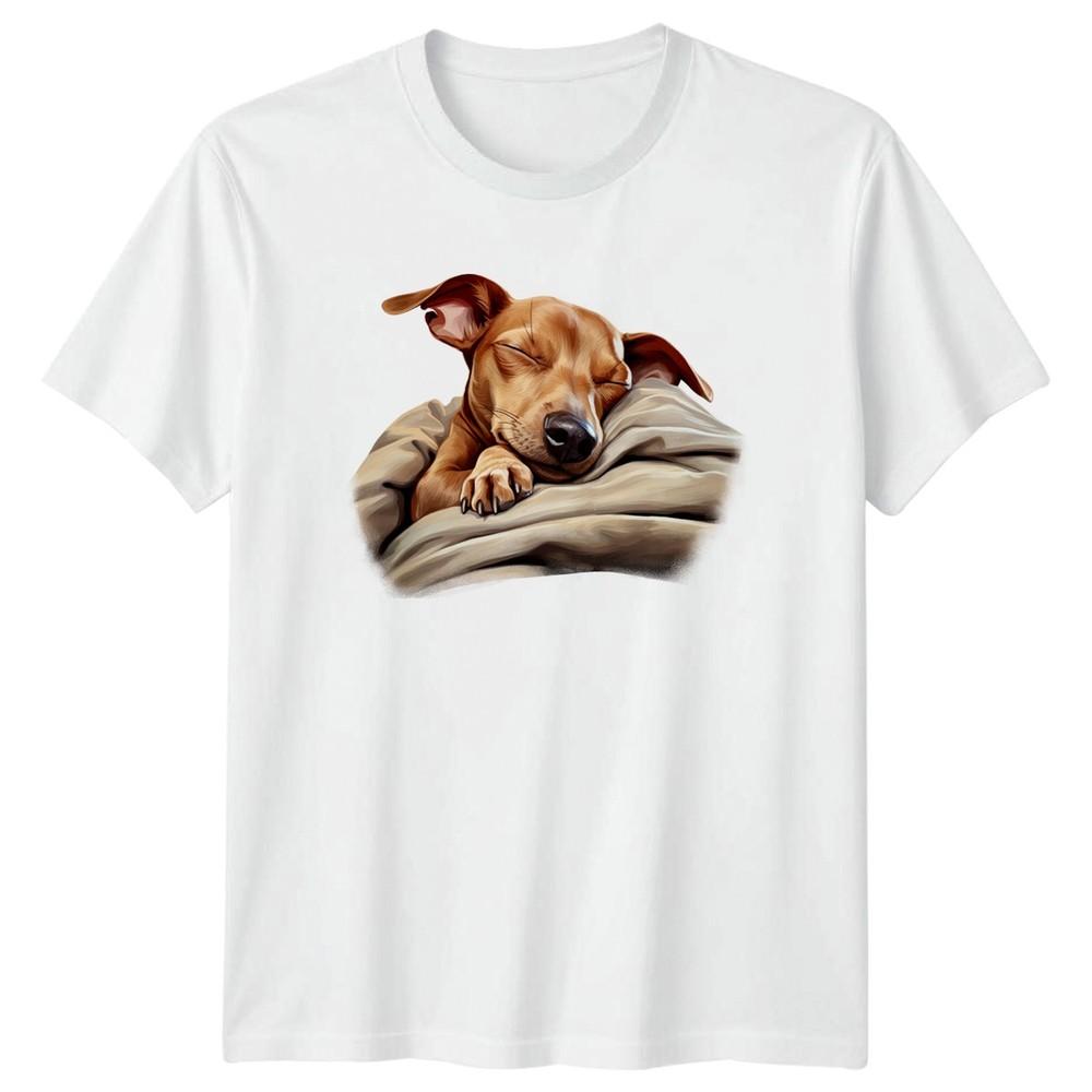 Sleeping Dog Design Dogs Animals Unisexs TShirt Unisexs Tee Graphic Unisex Top a S