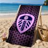 FC-Wappen-Design aufgedrucktes Mikrofaser-Strandtuch, Weich und saugfähig, Schnell trocknend, Ideal für Sommerreisen, Strand-Essential, Schwimmbad
