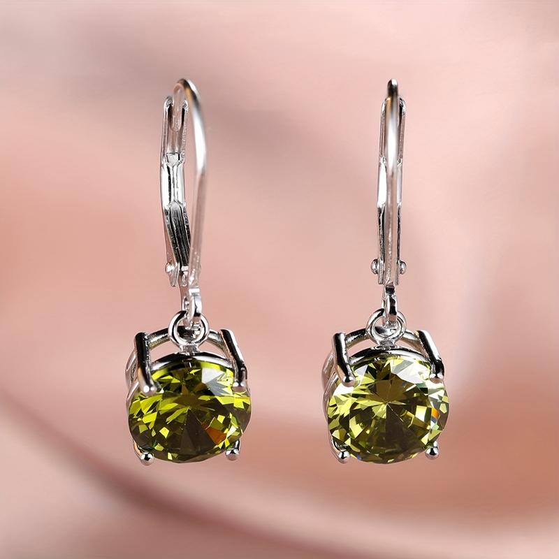 Αυθεντικά Ασημένια Σκουλαρίκια Κρεμαστά με Κυκωνικό Ζιργκόν CZ για Γυναίκες και Κορίτσια Μόδα Κοσμήματα